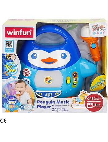 Penguin karaoke con luci e suoni winfun
