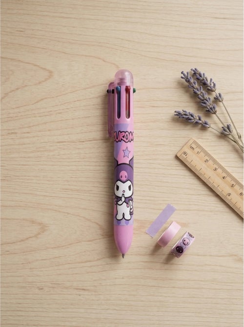 Penna kuromi 6 colori inchiostro multicolore a scatto sanrio - Kiabi