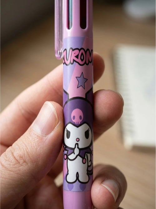 Penna kuromi 6 colori inchiostro multicolore a scatto sanrio - Kiabi