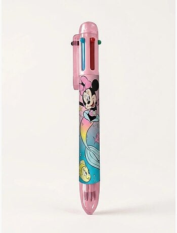 Penna retrattile 6 colori punta fine minnie mouse disney
