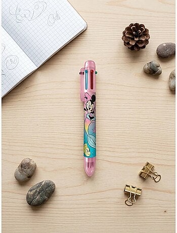 Penna retrattile 6 colori punta fine minnie mouse disney