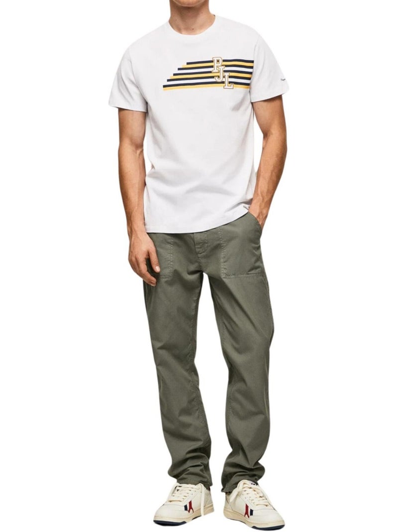 Pepe Jeans Maglietta A Strisce Uomo Bianco - Kiabi