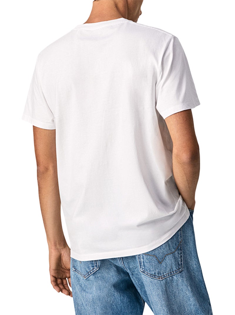 Pepe Jeans Maglietta Logo Cerchio Uomo Bianco - Kiabi