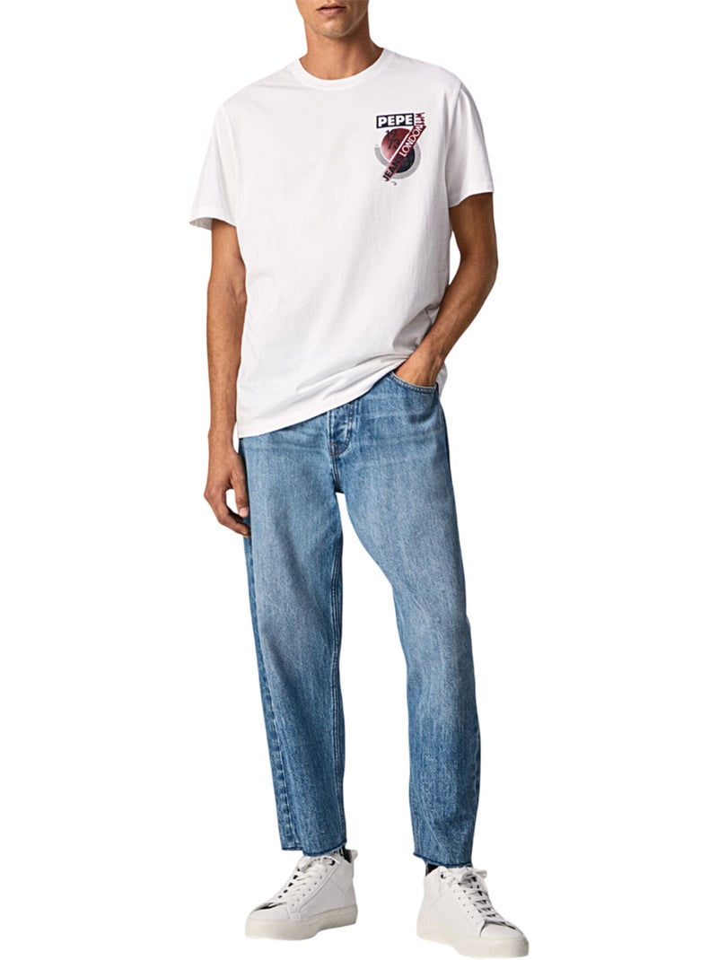 Pepe Jeans Maglietta Logo Cerchio Uomo Bianco - Kiabi