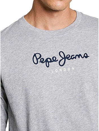 Pepe Jeans Maglietta Regolare Logo Manica Lunga Uomo