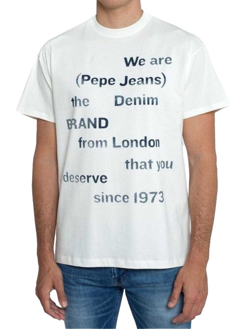 Pepe Jeans Maglietta Vestibilità Rilassata Logo Uomo - Kiabi