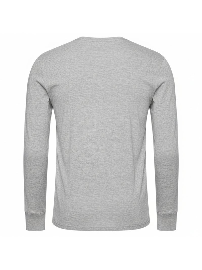 Pepe JeansMaglietta Aderente Manica Lunga Uomo Grigio - Kiabi