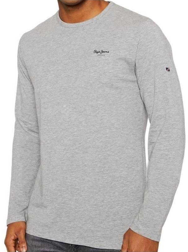 Pepe JeansMaglietta Aderente Manica Lunga Uomo Grigio - Kiabi
