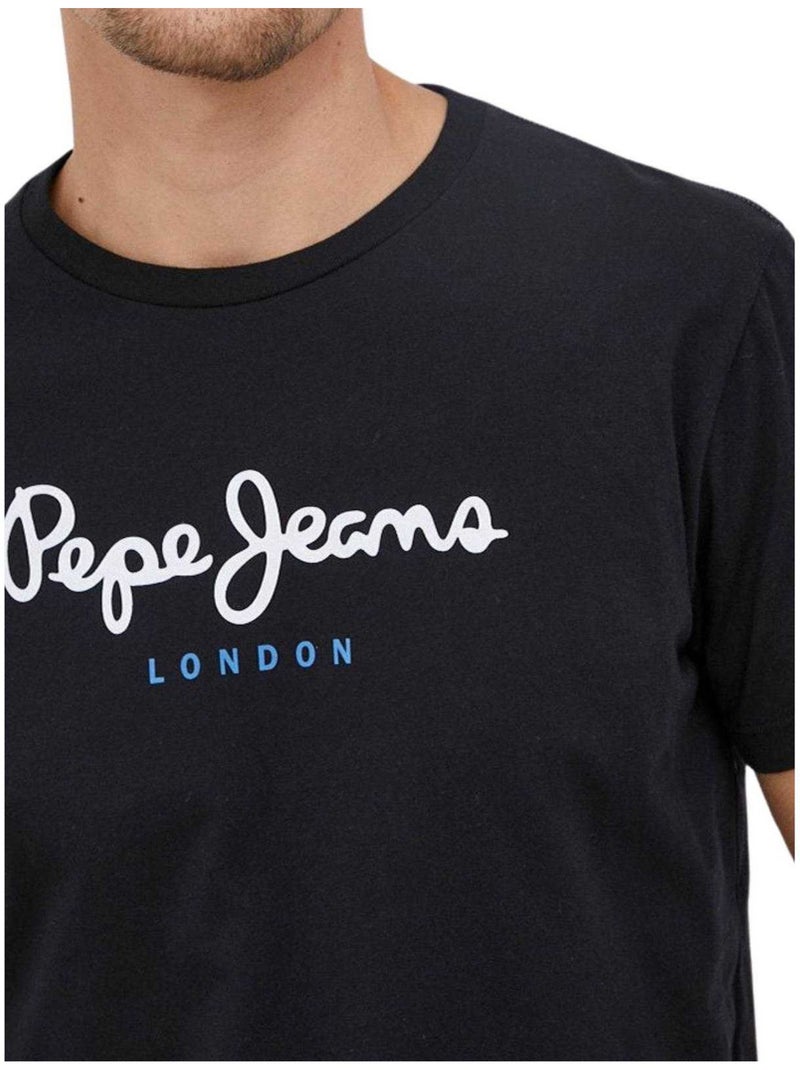 Pepe JeansMaglietta Regolare Uomo Nero - Kiabi