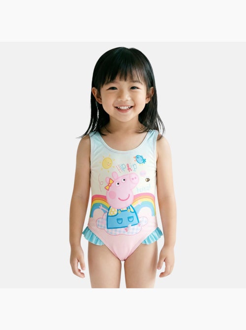Peppa pig - costume da bagno intero stampato con volant - Kiabi Peppa pig - costume da bagno intero stampato con volant - Kiabi