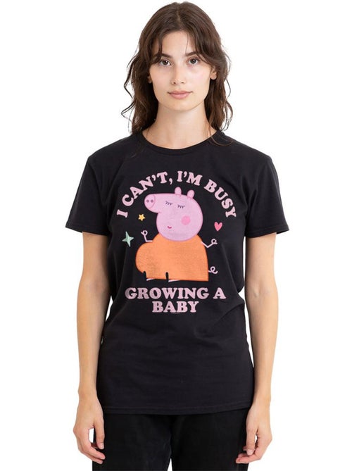 Peppa Pig Busy Growing A Baby Maglietta Mamma Pig Adulto Unisex - Kiabi