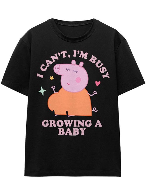 Peppa Pig Busy Growing A Baby Maglietta Mamma Pig Adulto Unisex - Kiabi