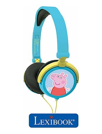 Peppa Pig Cuffia stereo a filo pieghevole con limitazione sicura del volume