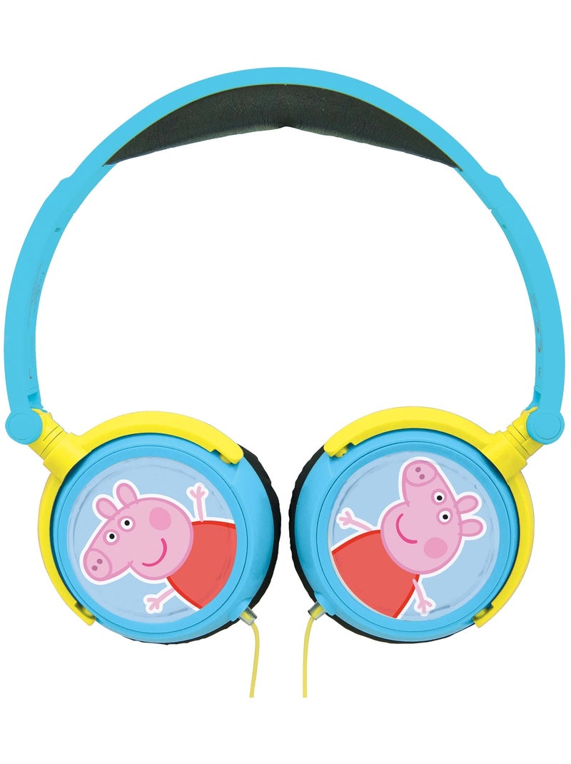 Peppa Pig Cuffia stereo a filo pieghevole con limitazione sicura del volume Blu - Kiabi