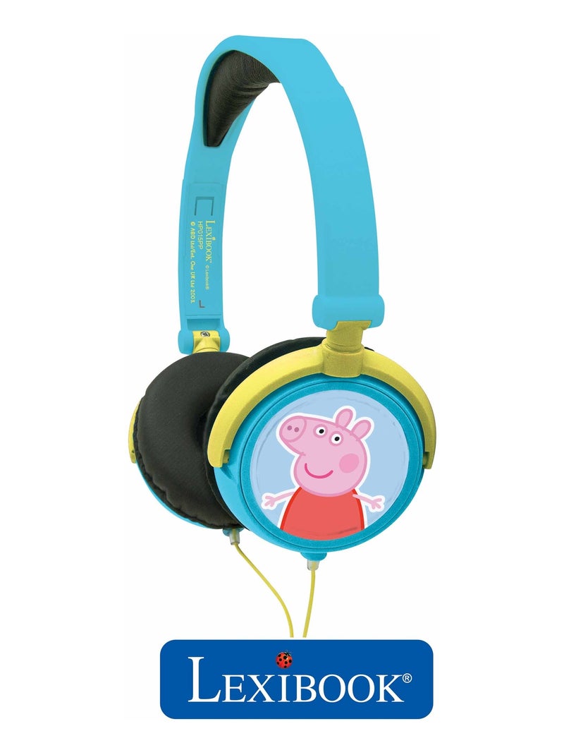 Peppa Pig Cuffia stereo a filo pieghevole con limitazione sicura del volume Blu - Kiabi