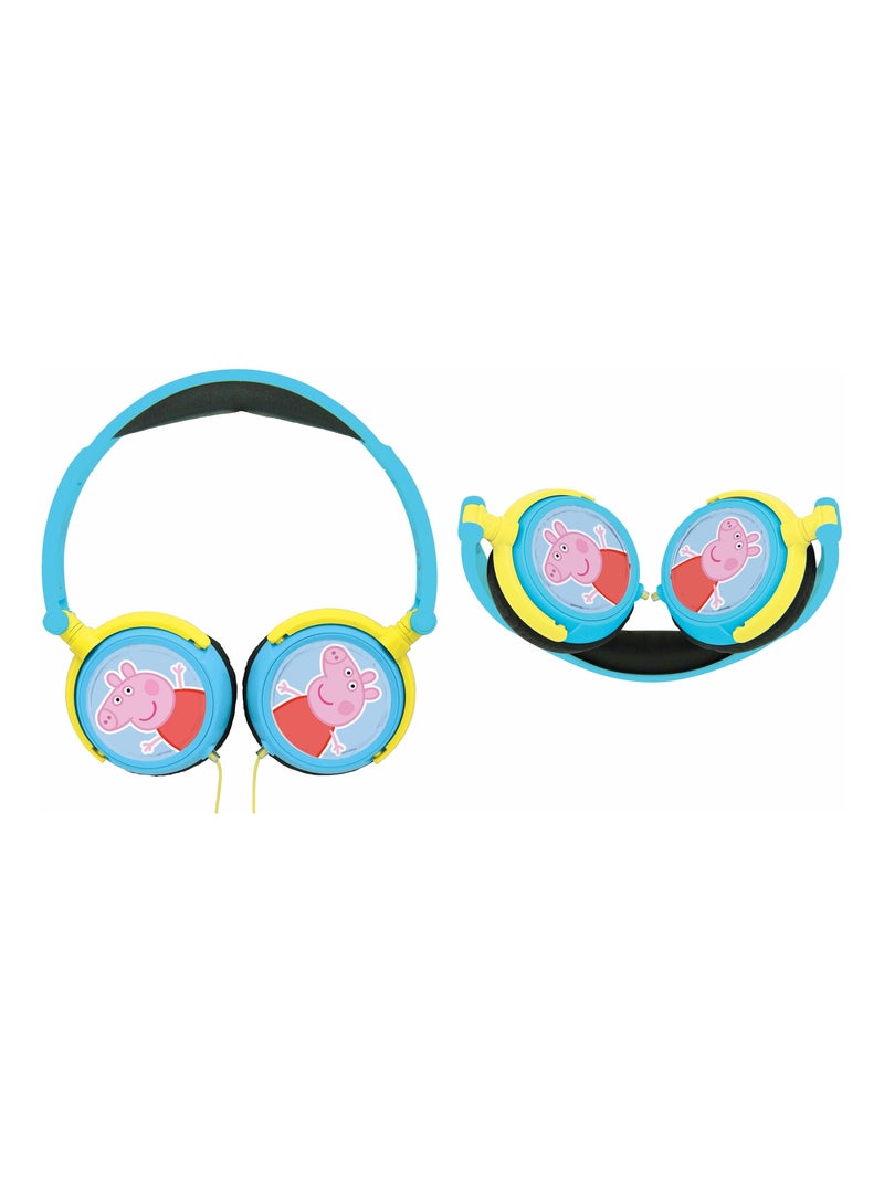 Peppa Pig Cuffia stereo a filo pieghevole con limitazione sicura del volume Blu - Kiabi