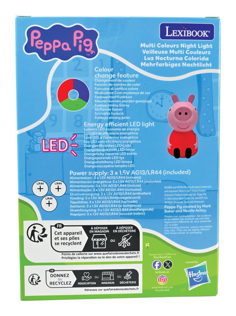 Peppa Pig Luce Notturna Tascabile Rosa - Kiabi