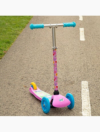 Peppa pig monopattino 55x23x68 cm 3 ruote max 20 kg con luci e freni