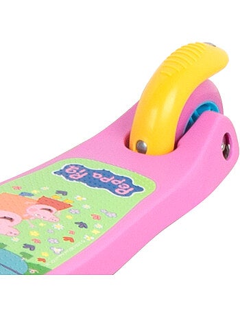 Peppa pig monopattino 55x23x68 cm 3 ruote max 20 kg con luci e freni