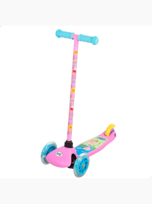 Peppa pig monopattino 55x23x68 cm 3 ruote max 20 kg con luci e freni - Kiabi