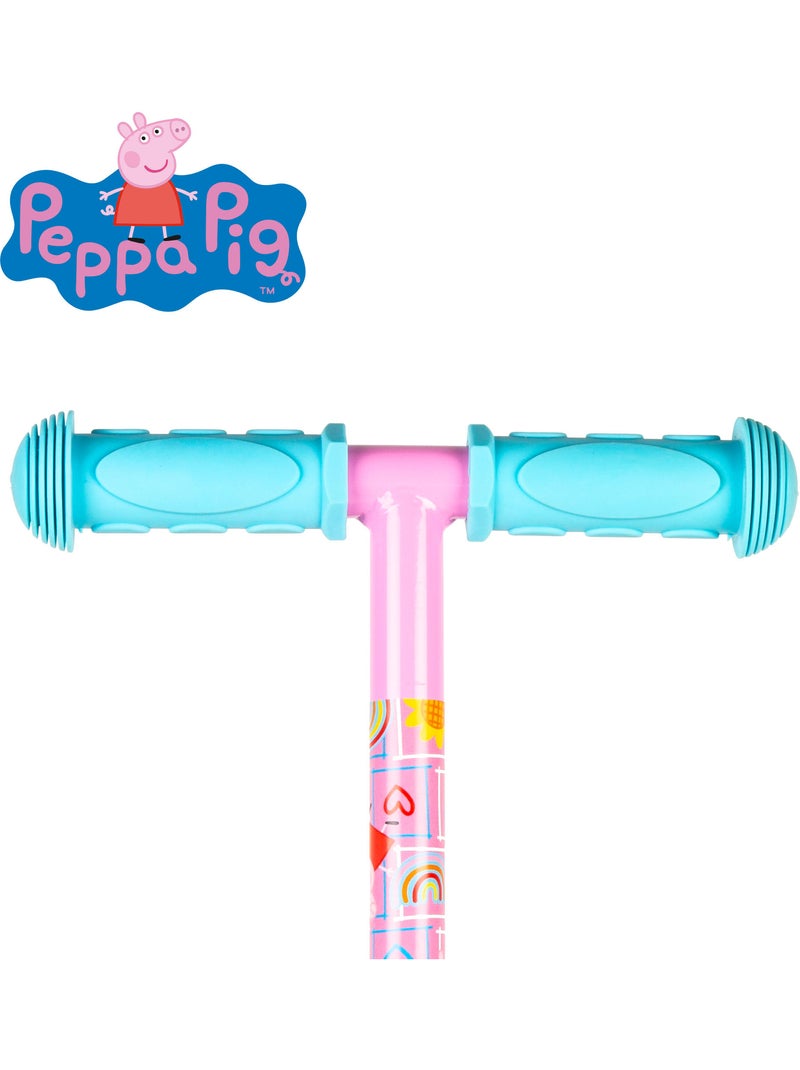 Peppa pig monopattino 55x23x68 cm 3 ruote max 20 kg con luci e freni N/D - Kiabi