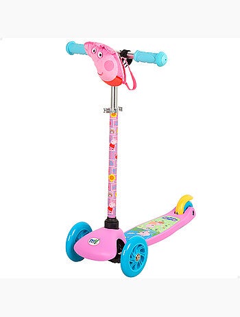 Peppa pig monopattino per bambini a 3 ruote con tasca