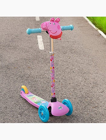 Peppa pig monopattino per bambini a 3 ruote con tasca