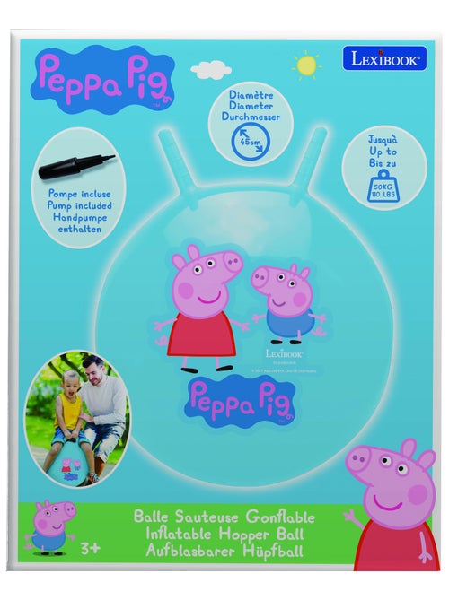 Peppa Pig Palla a trampolino gonfiabile 18' / 45cm - Kiabi