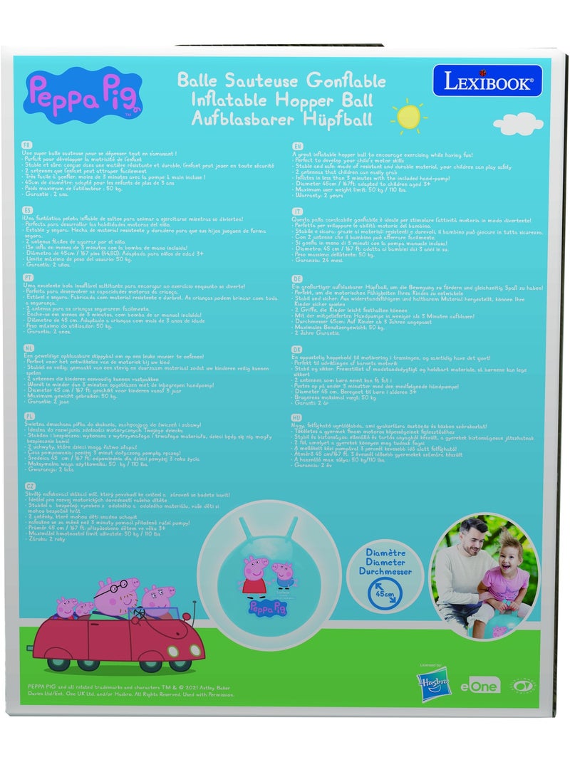 Peppa Pig Palla a trampolino gonfiabile 18' / 45cm Blu - Kiabi