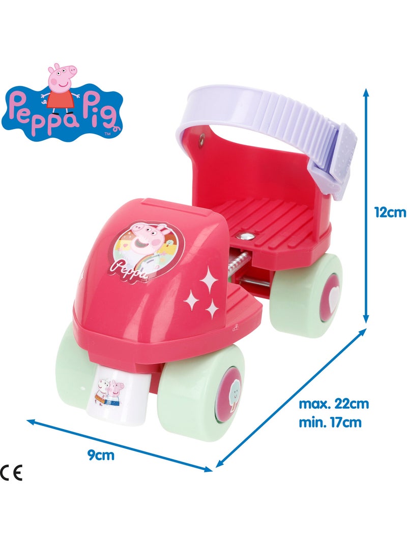 Peppa pig pattini a rotelle 4 ruote regolabili, taglia 22-29, max. 20 kg, 3+ anni N/D - Kiabi