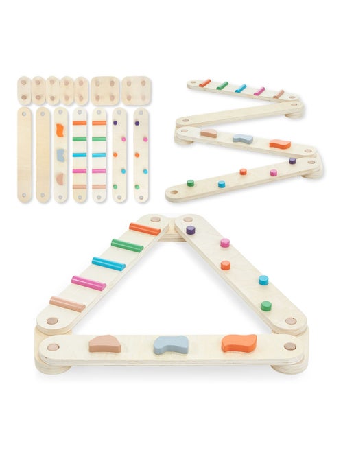Percorso di equilibrio Montessori legno 14 pezzi Mamabrum - Kiabi