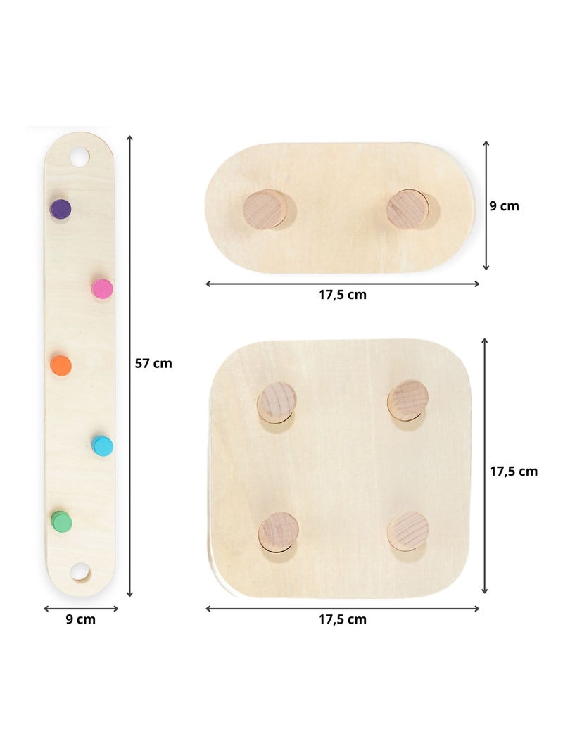 Percorso di equilibrio Montessori legno 14 pezzi Mamabrum N/D - Kiabi