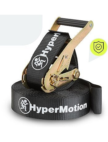 Percorso Ninja HyperMotion per bambini con slackline e 7 ostacoli da giardino