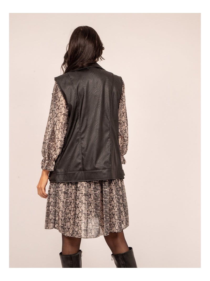 Perfecto in similpelle URSA Nero - Kiabi