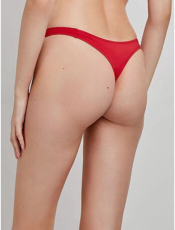 Perizoma bikini tessuto a tinta unita