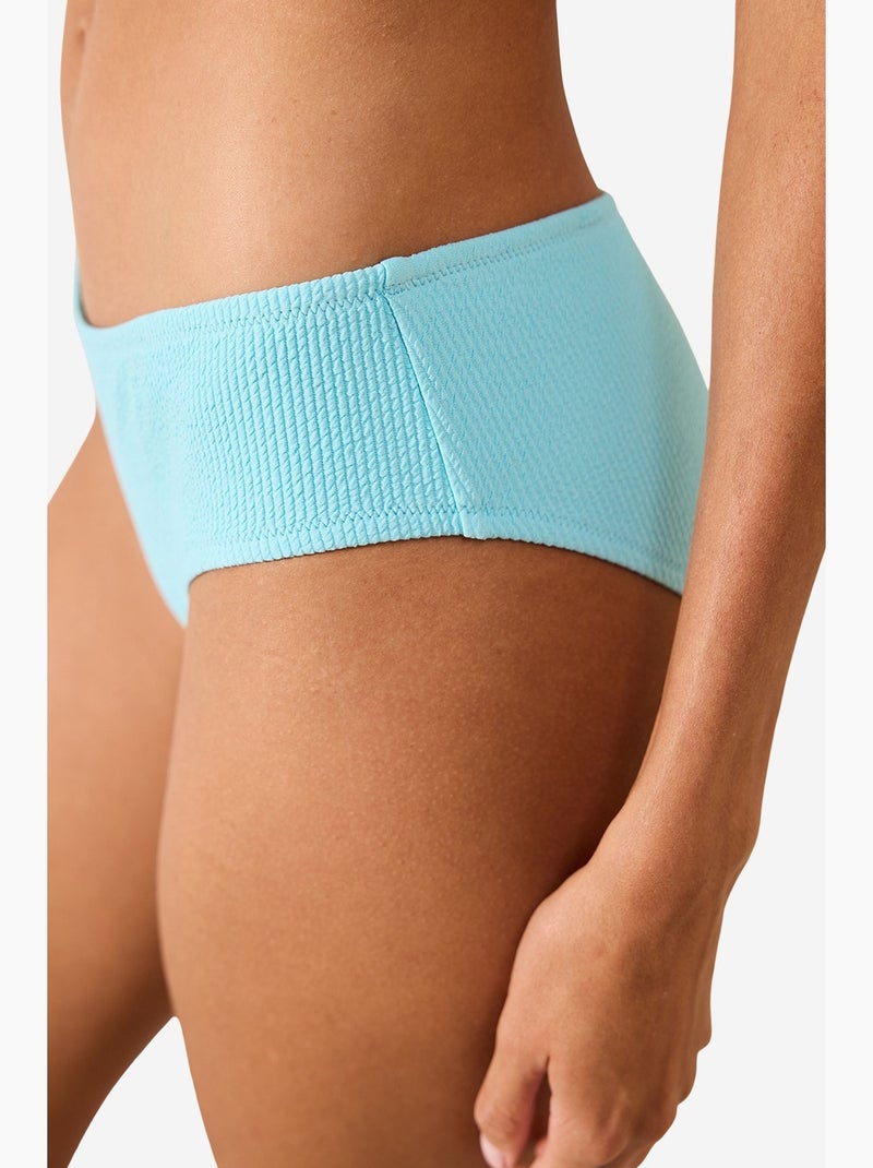 Perla slip bikini testurizzato penti Blu cielo - Kiabi
