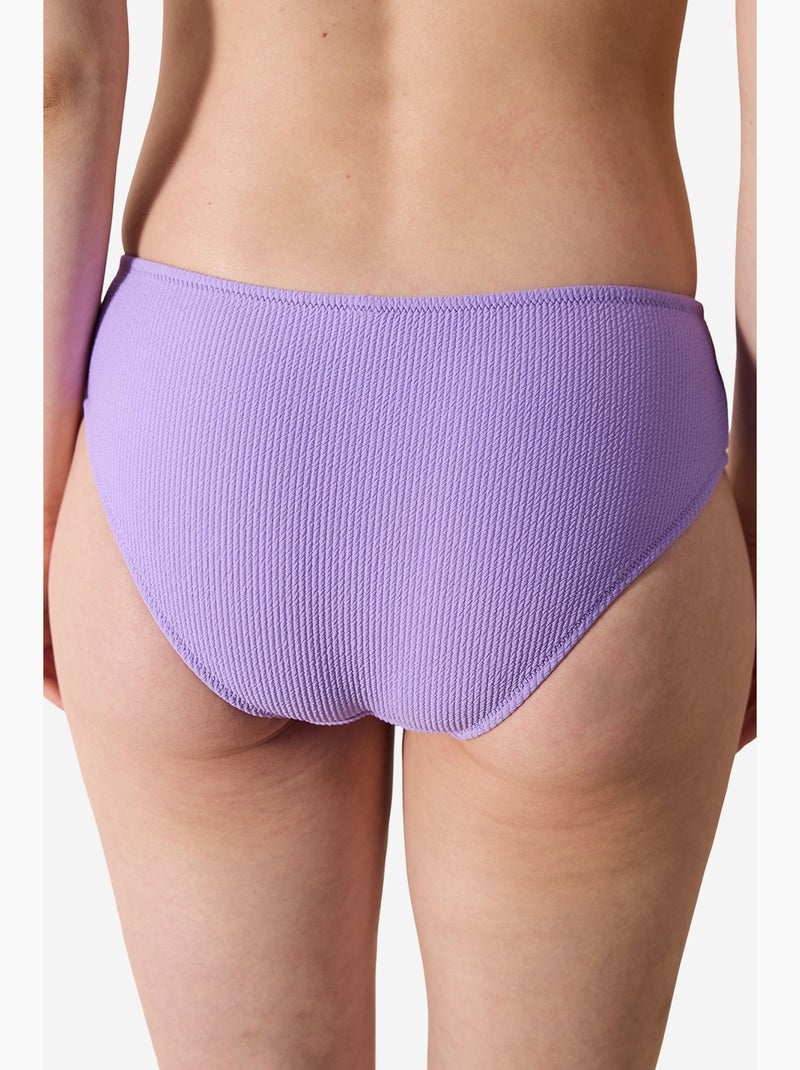 Perla slip bikini testurizzato penti Lavanda - Kiabi