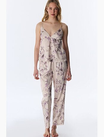 Petal pantaloni del pigiama in raso penti