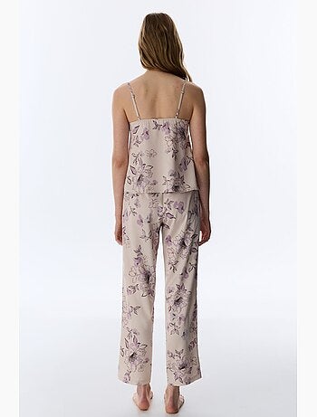 Petal pantaloni del pigiama in raso penti