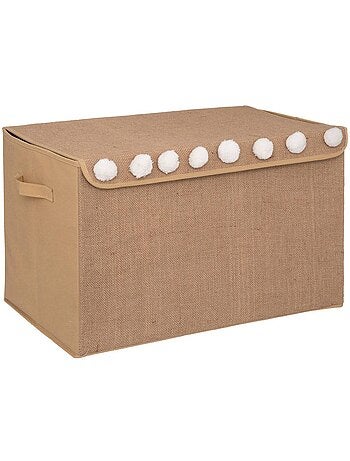 Petto per bambini con pompons in juta 36x57cm