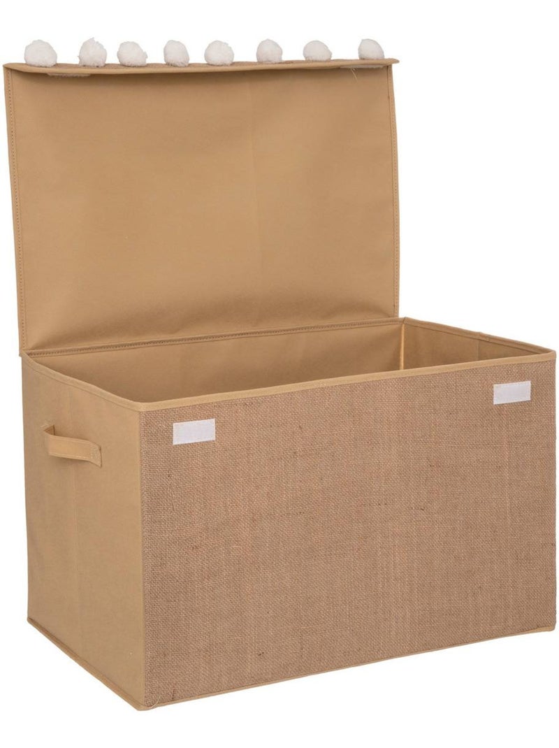 Petto per bambini con pompons in juta 36x57cm Marrone - Kiabi