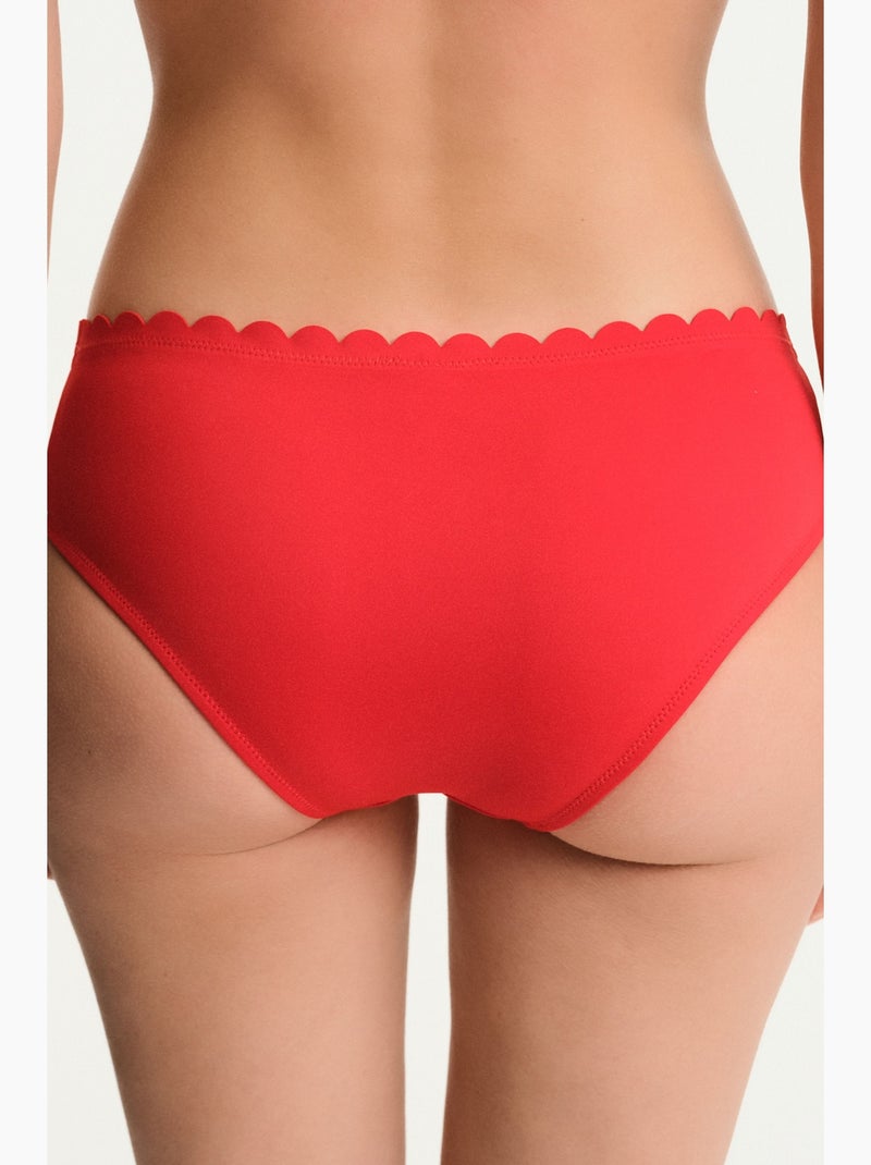 Peyton slip bikini a vita media penti Rosso - Kiabi