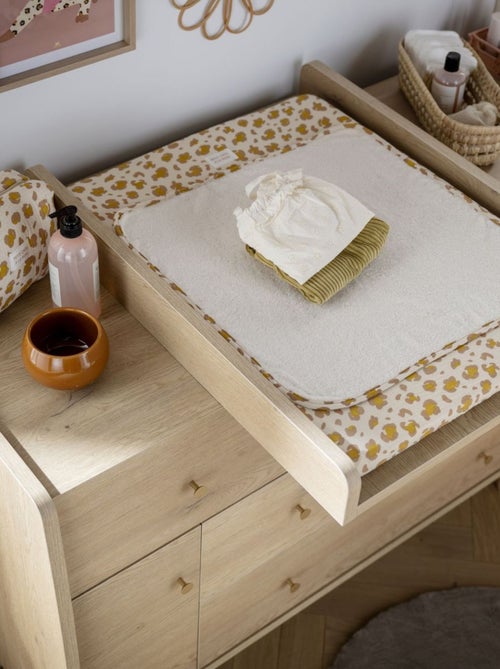 Piano fasciatoio estraibile per cassettiera XXL a 5 cassetti, arredamento in rovere - SAUTHON - Kiabi