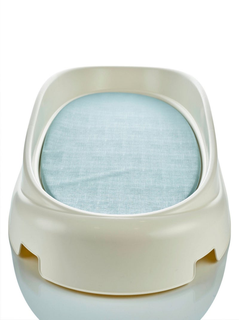 Piano fasciatoio Thermobaby Vasco 76 x 45 cm con copertura in PVC removibile Bianco - Kiabi