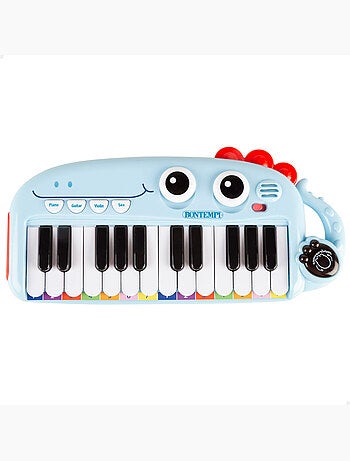 Pianoforte giocattolo per bambini a 24 tasti con effetti luminosi e sonori bontempi