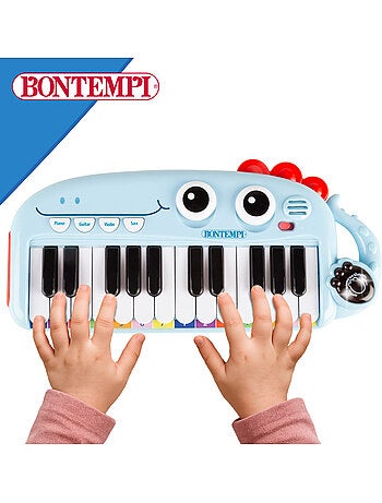 Pianoforte giocattolo per bambini a 24 tasti con effetti luminosi e sonori bontempi