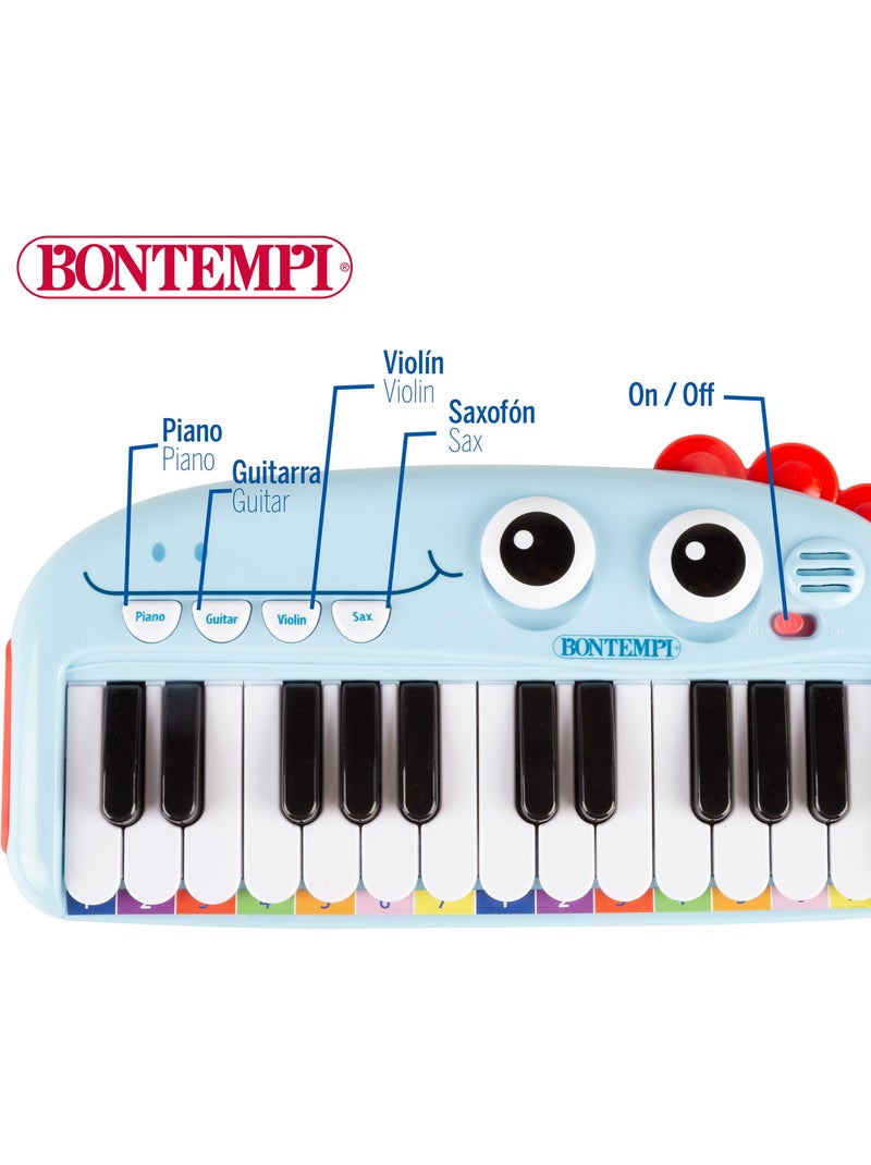 Pianoforte giocattolo per bambini a 24 tasti con effetti luminosi e sonori bontempi N/D - Kiabi