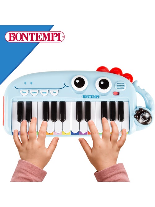 Pianoforte giocattolo per bambini a 24 tasti con effetti luminosi e sonori bontempi - Kiabi