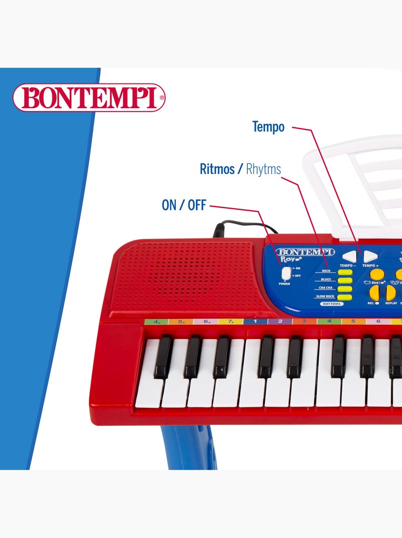 Pianoforte per bambini con microfono e sgabello bontempi N/D - Kiabi