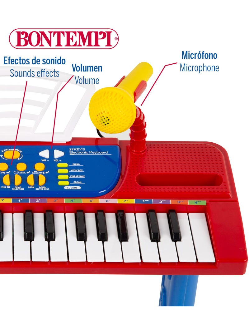 Pianoforte per bambini con microfono e sgabello bontempi N/D - Kiabi